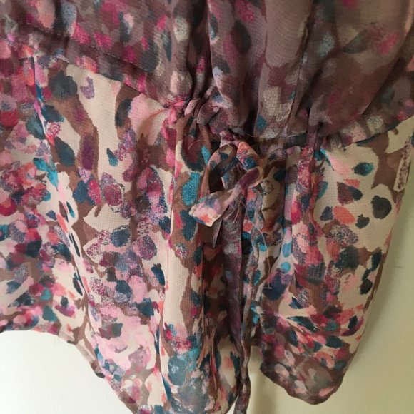 Blouse V-neck, short sleeve 1X - Picture 8 of 10